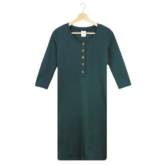 Lou Lou & Company Teal Midi Dress - Picture 2 of 9